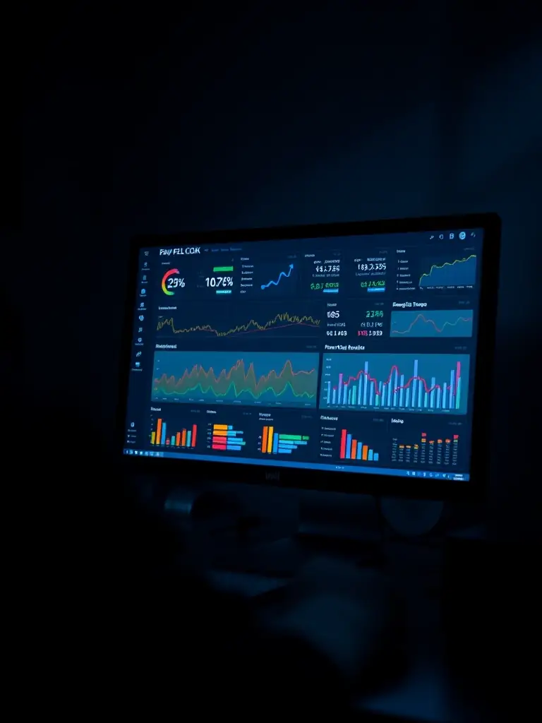An image showcasing a successful PPC campaign dashboard with analytics and performance metrics, highlighting positive trends in conversions and ROI.